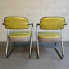 Art Deco Tubular Chrome Armchairs By KEM Weber