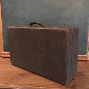 Brown Leather Suitcase