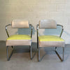 Art Deco Tubular Chrome Armchairs By KEM Weber