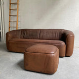 Rustic Buffalo Hide Sofa Seating Set