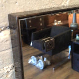 Blackened Steel Frame Mirror