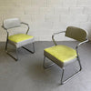Art Deco Tubular Chrome Armchairs By KEM Weber