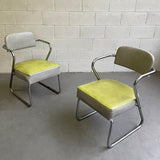Art Deco Tubular Chrome Armchairs By KEM Weber