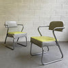 Art Deco Tubular Chrome Armchairs By KEM Weber