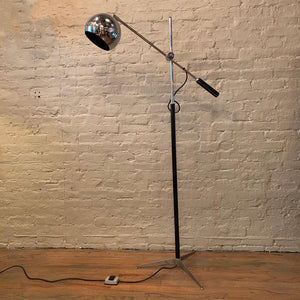 Robert Sonneman Chrome Eyeball Extension Arm Floor Lamp