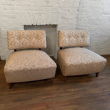 Hollywood Regency Slipper Chairs In The Style Of Billy Haines