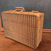 Woven Wicker Suitcase