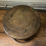 Hollywood Regency Brass Drum Stool Side Table By Sarreid Ltd.