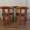 Pair of Danish Modern Teak Barrel Chairs