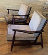 Danish Ebonized Lounge Chairs