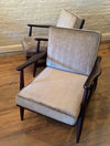 Danish Ebonized Lounge Chairs