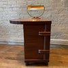 Art Deco Faux Wood Bankers Desk Lamp