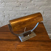Art Deco Faux Wood Bankers Desk Lamp
