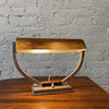 Art Deco Faux Wood Bankers Desk Lamp