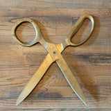 Oversized Bonze Advertising Store Display Scissors