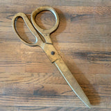 Oversized Bonze Advertising Store Display Scissors