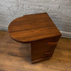Art Deco Walnut Cantilever End Table Nightstand