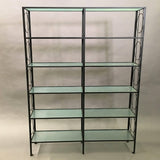 Iron and Glass Etagere