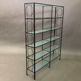 Iron and Glass Etagere