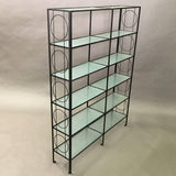Iron and Glass Etagere