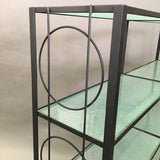 Iron and Glass Etagere