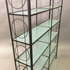 Iron and Glass Etagere