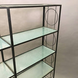 Iron and Glass Etagere
