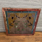 Arts & Crafts Stained Glass Window Panel