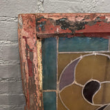 Arts & Crafts Stained Glass Window Panel