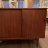 Mid Century Modern Walnut Credenza By Mainline For Hooker