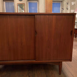 Mid Century Modern Walnut Credenza By Mainline For Hooker