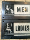 Art Deco Bathroom Signs