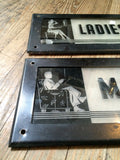 Art Deco Bathroom Signs