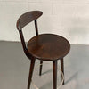 Danish Modern Walnut Bar Stools For Gunnar Schwartz Company