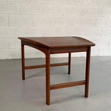 Scandinavian Modern Tapered Teak Side Table By Folke Ohlsson For DUX