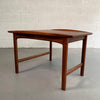 Scandinavian Modern Tapered Teak Side Table By Folke Ohlsson For DUX