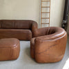 Rustic Buffalo Hide Sofa Seating Set