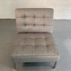 Mid Century Modern Upholstered Slipper Chair By Florence Knoll