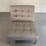 Mid Century Modern Upholstered Slipper Chair By Florence Knoll
