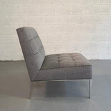 Mid Century Modern Upholstered Slipper Chair By Florence Knoll