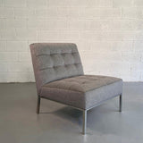 Mid Century Modern Upholstered Slipper Chair By Florence Knoll