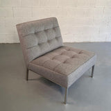 Mid Century Modern Upholstered Slipper Chair By Florence Knoll