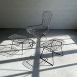 Bird Lounge Chair WIth Ottoman By Harry Bertoia For Knoll