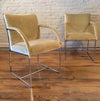 Milo Baughman Velvet Armchairs