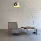 Mid Century Modern Upholstered Slipper Chair By Florence Knoll