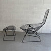 Bird Lounge Chair WIth Ottoman By Harry Bertoia For Knoll