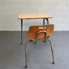 Raymond Loewy For Brunswick Attached School Desk Chair Set