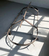 Large Industrial Brushed Steel Kitchen Utility Pot Rack