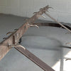 Large Industrial Brushed Steel Kitchen Utility Pot Rack