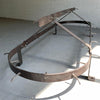Large Industrial Brushed Steel Kitchen Utility Pot Rack